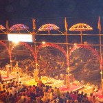 ON THE ROAD WITH ANN – India — Arti ceremony is intimate in Narlai and spectacular in Varanasi
