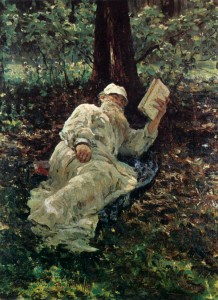 Ilya Repin, Tolstoy Resting in the Woods