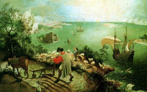 Landscape with the Fall of Icarus by Pieter Brueghel the Elder