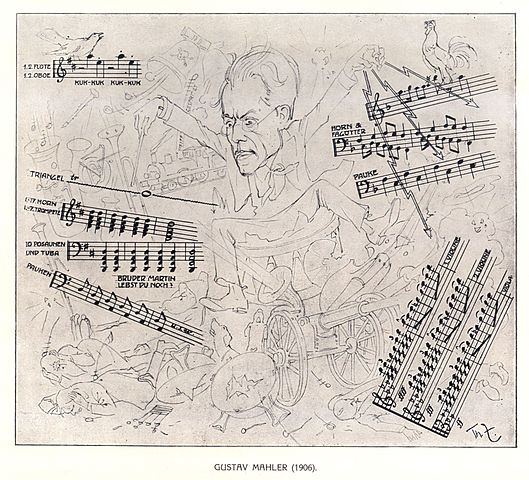 Gustav Mahler conducting