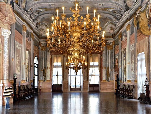 The ballroom, Ca' Rezzonico, Venice, Italy
