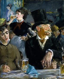 A 19th-century Paris cafe painted by Manet